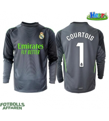 Real Madrid Thibaut Courtois #1 Målvakt Tredje Tröja 2025-26 Långärmad